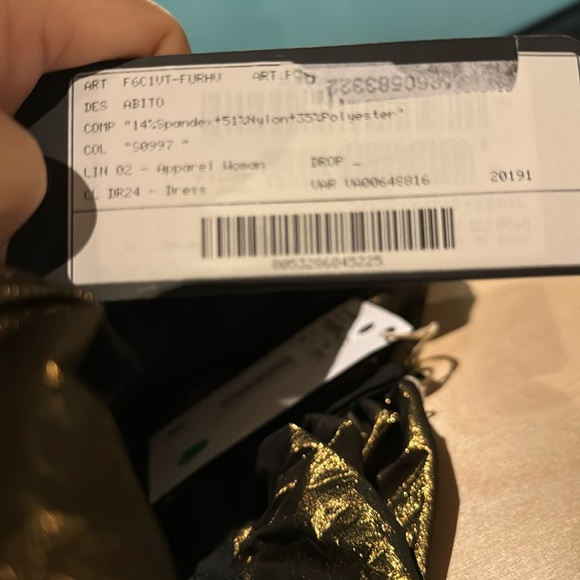 Dolce & Gabbana Draped Midi Dress Gold Size 40 BNWT - Picture 13 of 13